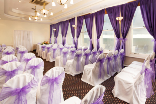 The Coast View Suite at Mercure Brighton Seafront Hotel set up for a wedding ceremony