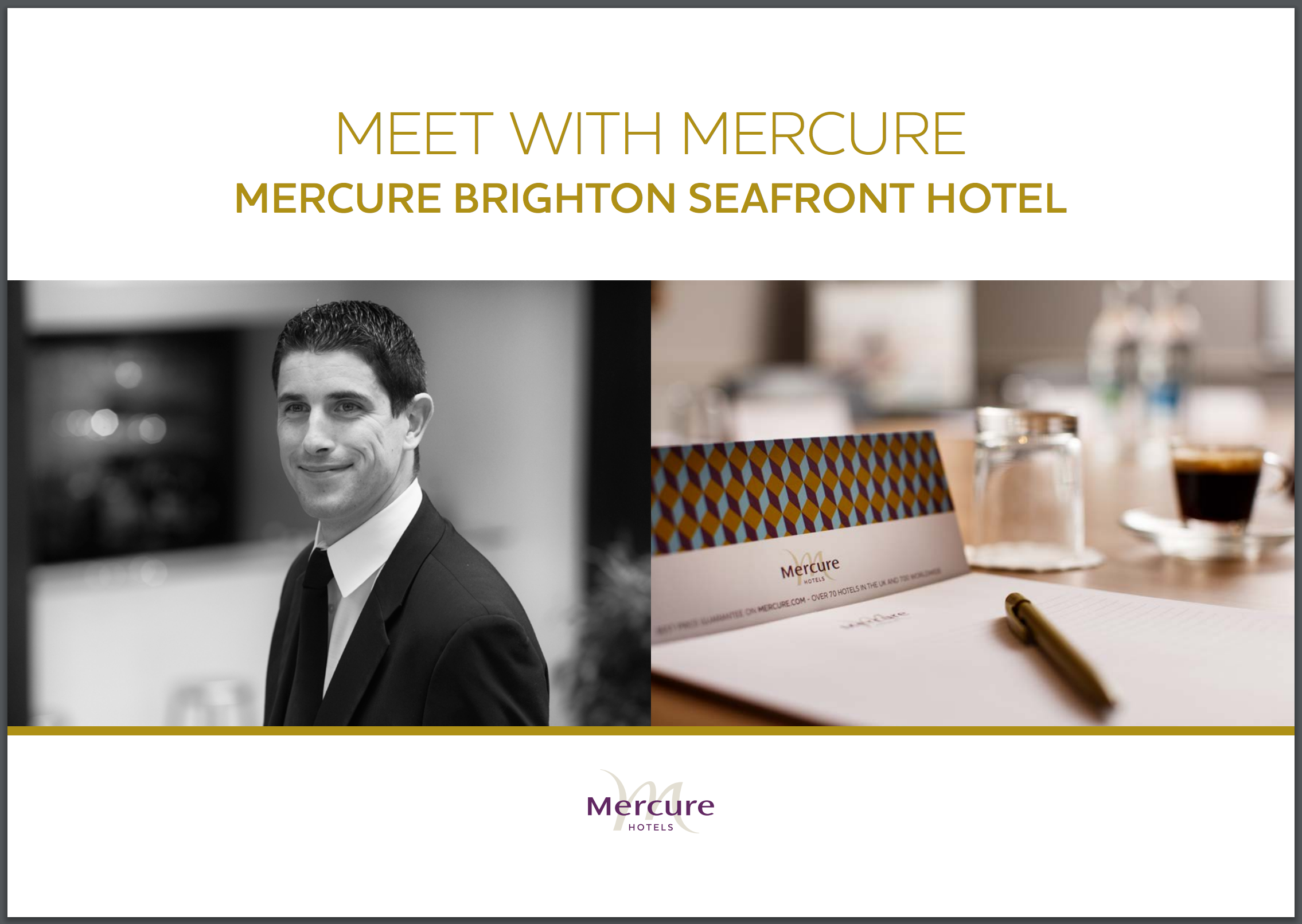 Mercure Brighton Seafront Hotel Meeting Brochure Cover