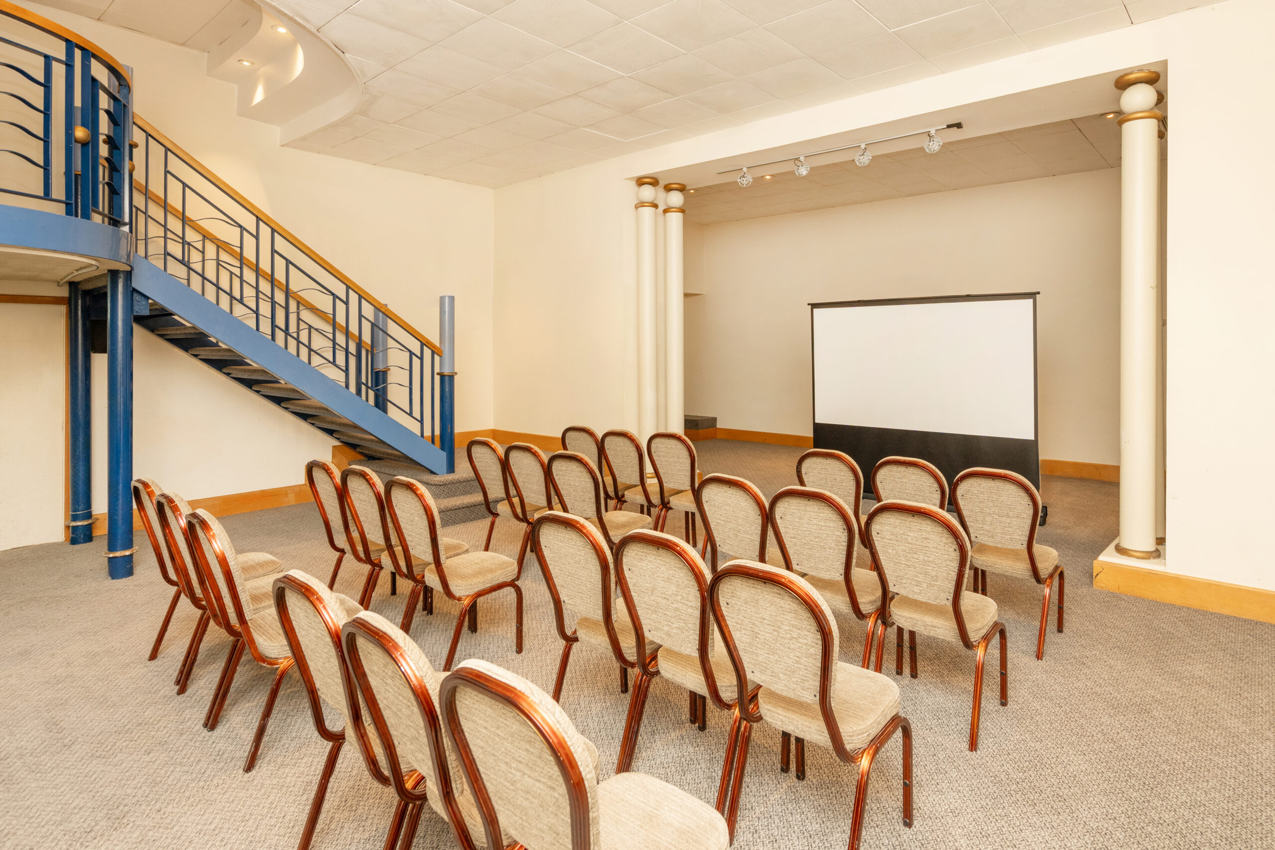 The Norfolk Suite at Mercure Brighton Seafront Hotel set up ready for a meeting